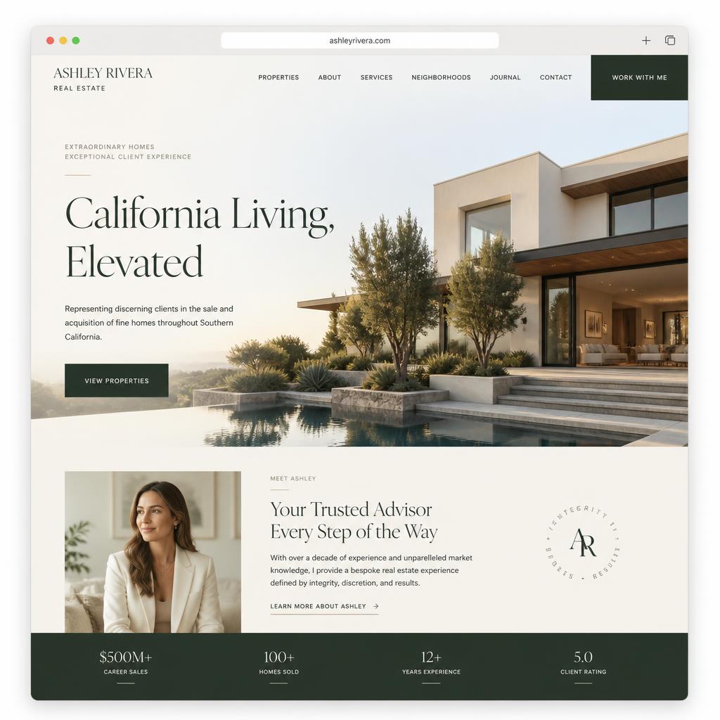 Marisol Vega Estates website preview